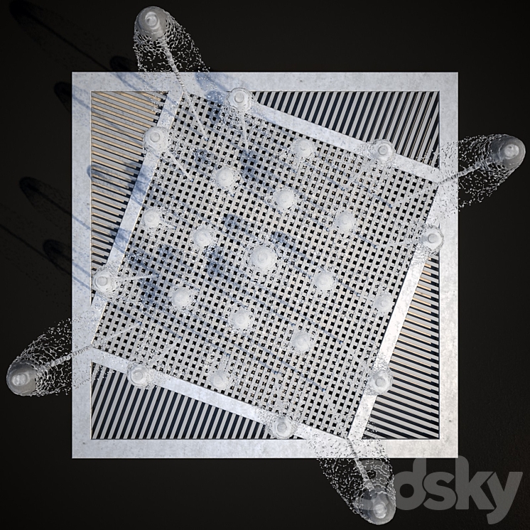Dry Fountain 3D Model