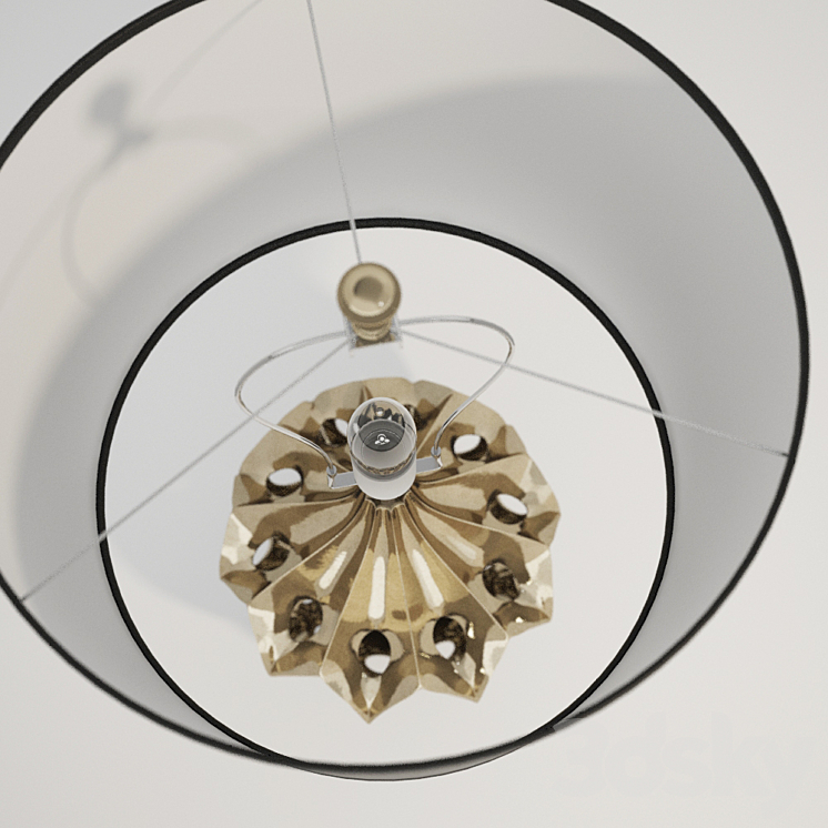 Bronze Table Lamp 3D Model