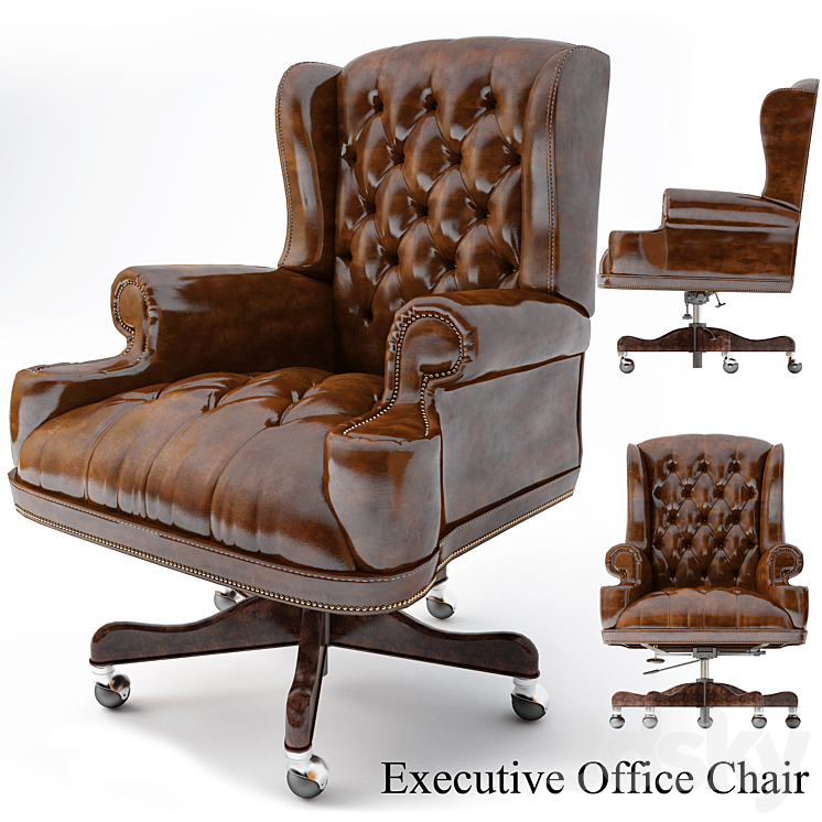 Thomasville Executive Office Chair Working chair 3DS Max - thumbnail 1