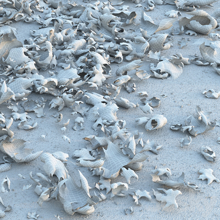 Dead Leaves 3D Model