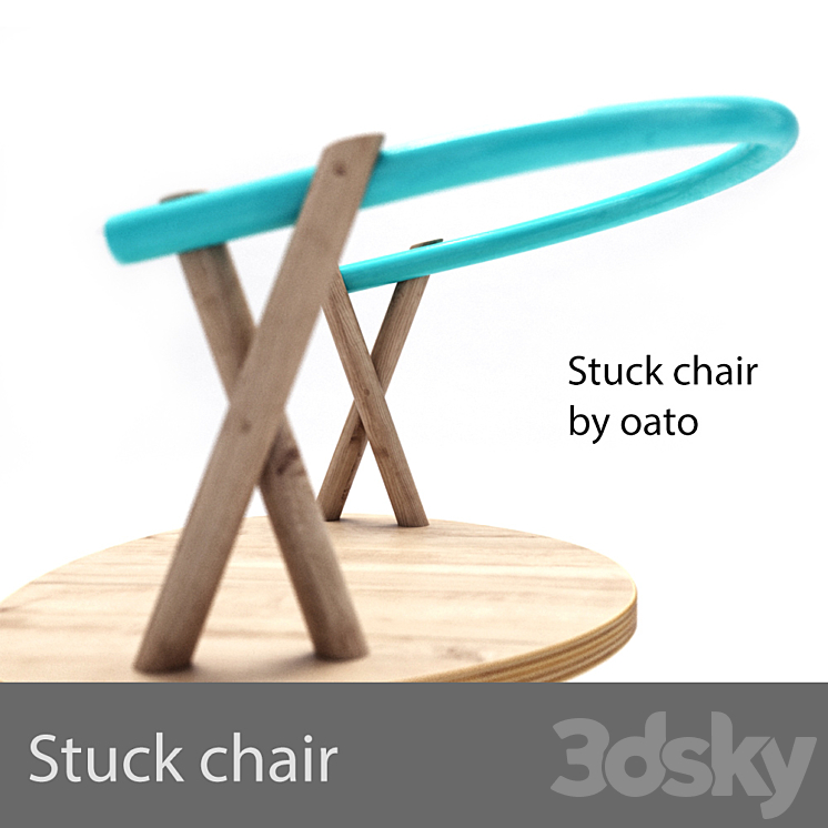 Stuck Chair 3DS Max - thumbnail 2