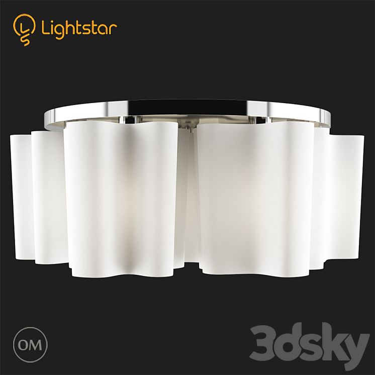 802,070 NUBI Lightstar - Ceiling lamp - 3D model