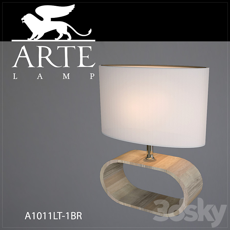 Table lamp Arte Lamp A1011LT-1BR 3DS Max - thumbnail 1