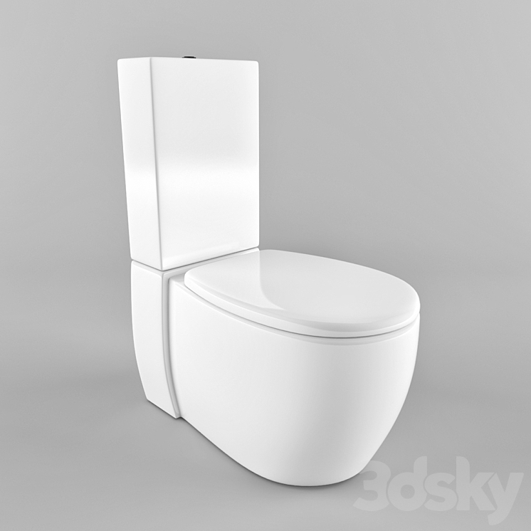 Newform – Essenza close-coupled toilet 3DS Max - thumbnail 1