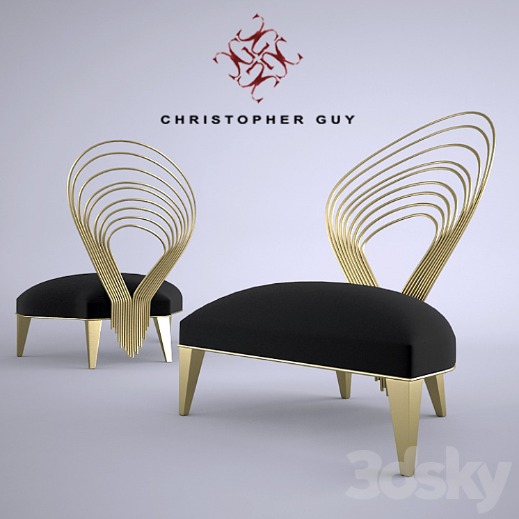 Christopher Guy Chair 60-0411 3DS Max - thumbnail 1