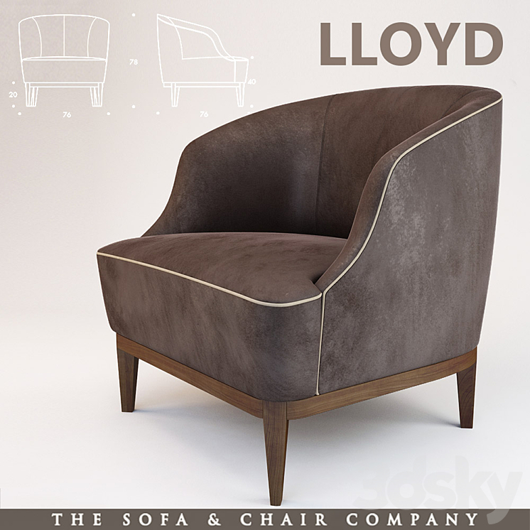 [3DSKY] LLOYD The Sofa & Chair Company London 3D Model NEW UPDATE 2023