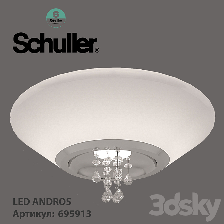 Chandelier Schuller LED ANDROS - Ceiling lamp - 3D model