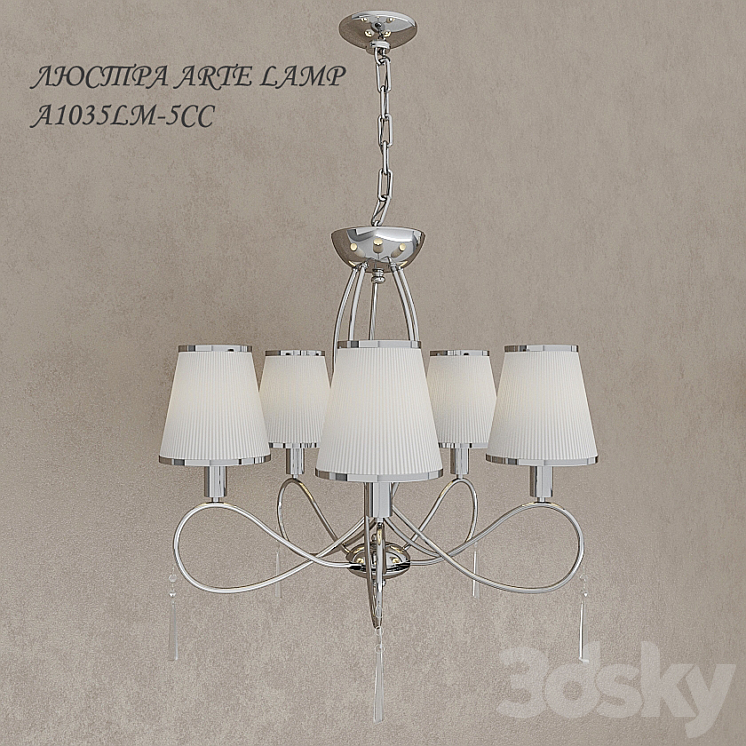 Chandelier ARTE LAMP A1035LM-5AB 3D Model