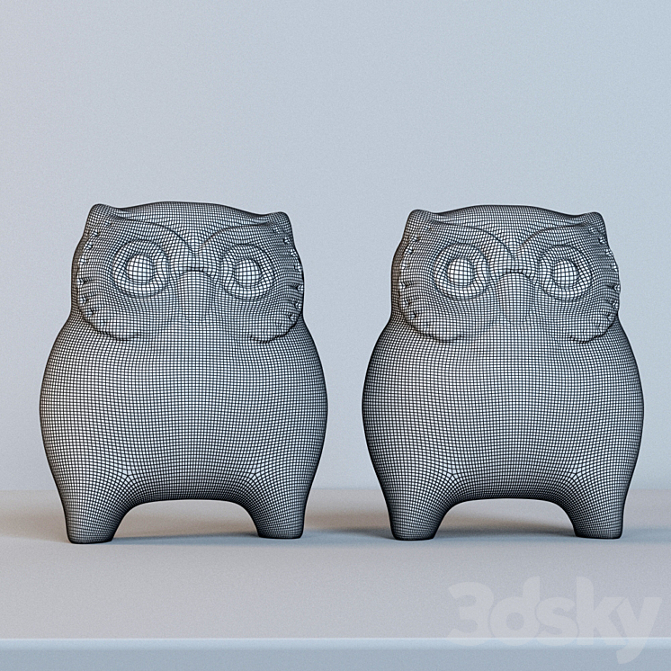 Owls from Lladro 3D Model