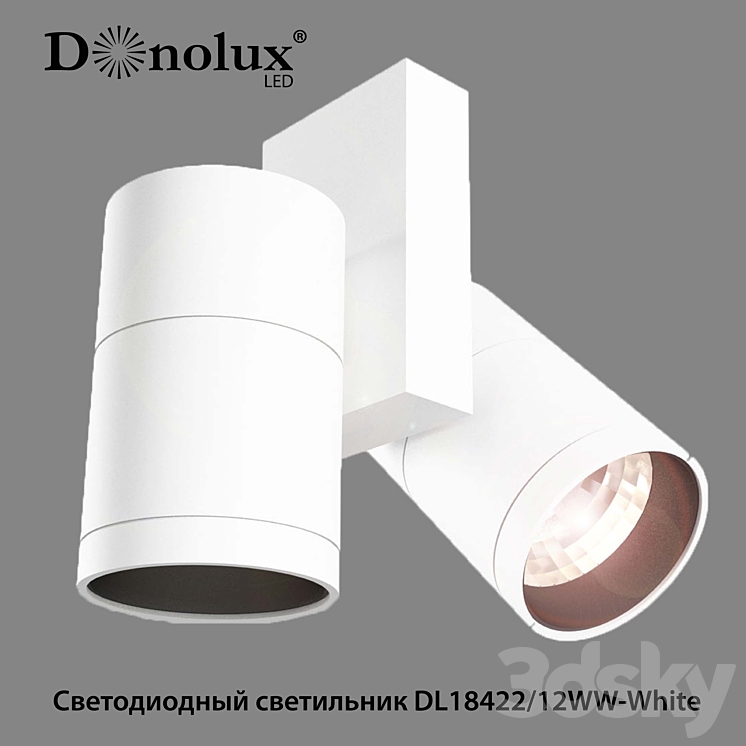 Type LED lamp DL18422 \/ 12WW-White 3DS Max - thumbnail 1