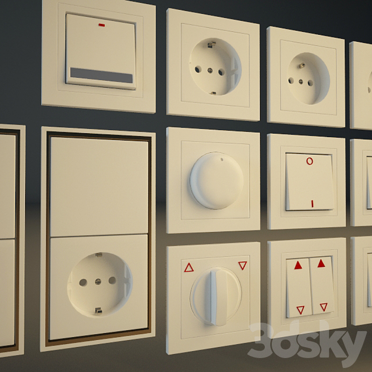 Outlets and switches 2 3D Model