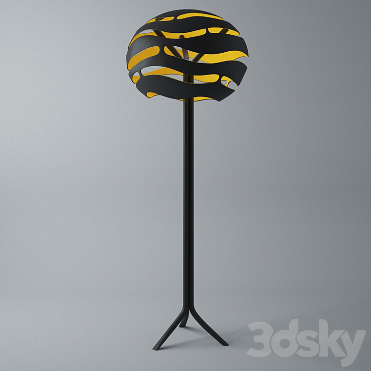 organic floor lamp 3D Model