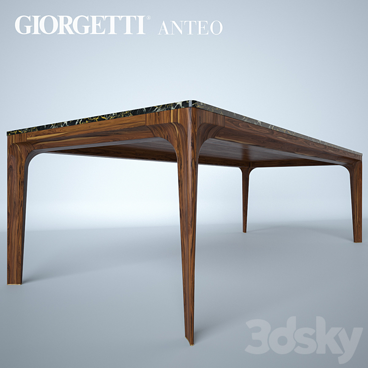 Giorgetti Anteo table 3DS Max - thumbnail 1