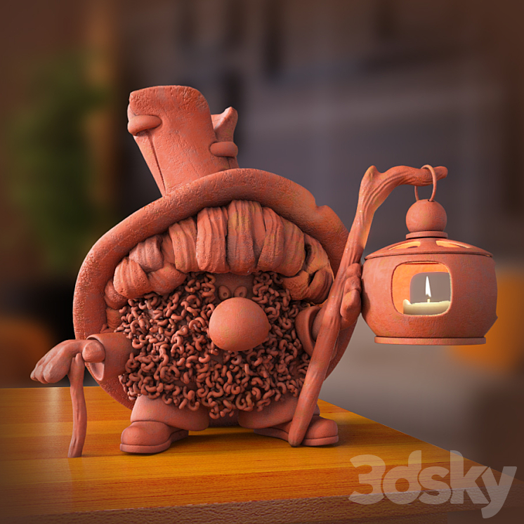 Brownie-candlestick 3DS Max - thumbnail 1