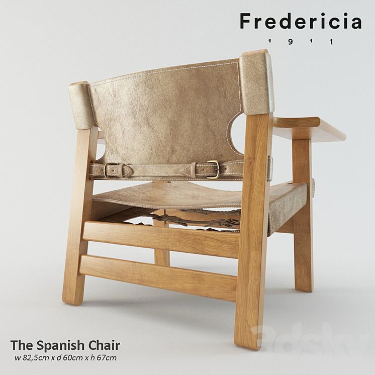 The Spanish Chair 3DS Max - thumbnail 2