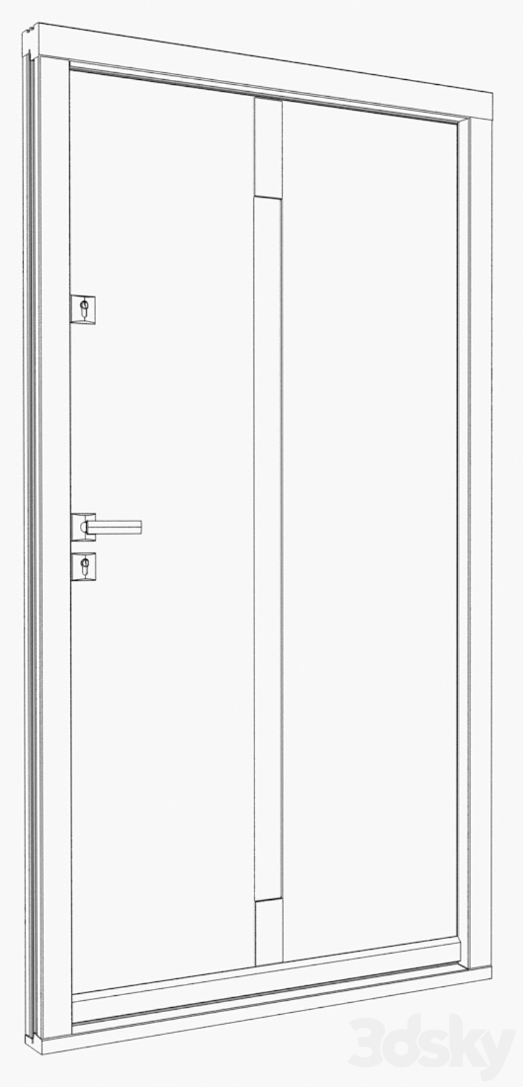 Exterior doors [PortaDOORS] model 5 3DS Max - thumbnail 2