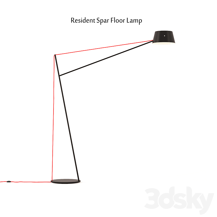 Resident Spar Floor Lamp 3DS Max - thumbnail 1
