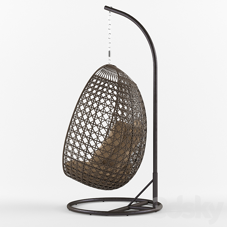 Suspended chair Tenerife 3D Model