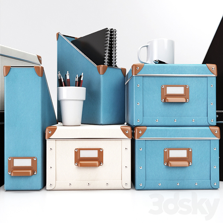 IKEA FJALLA BOXES 3DS Max - thumbnail 2