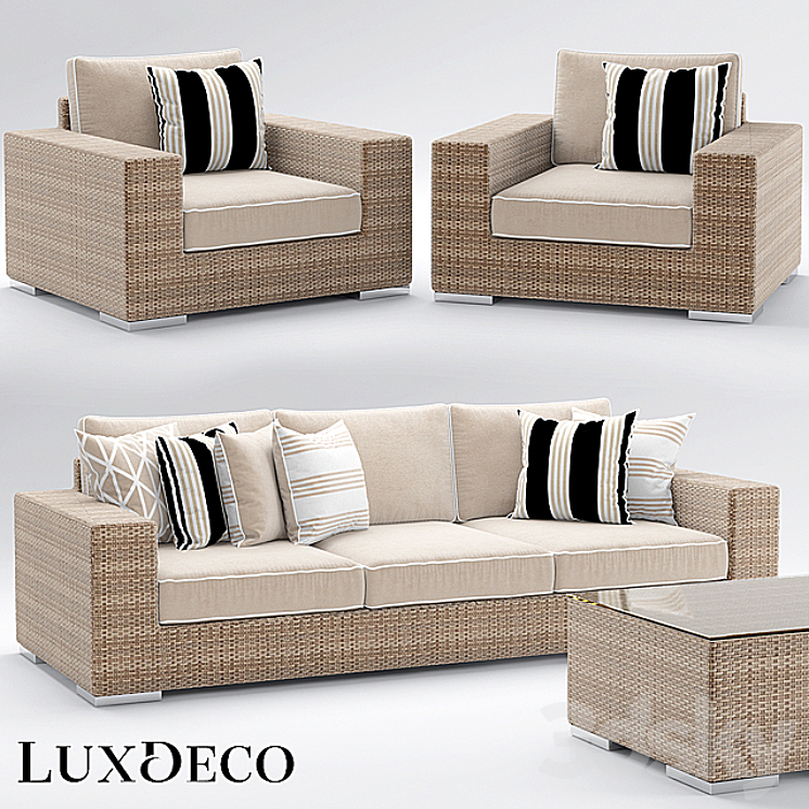 Garden furniture riviera outdoor collection 3DS Max - thumbnail 1