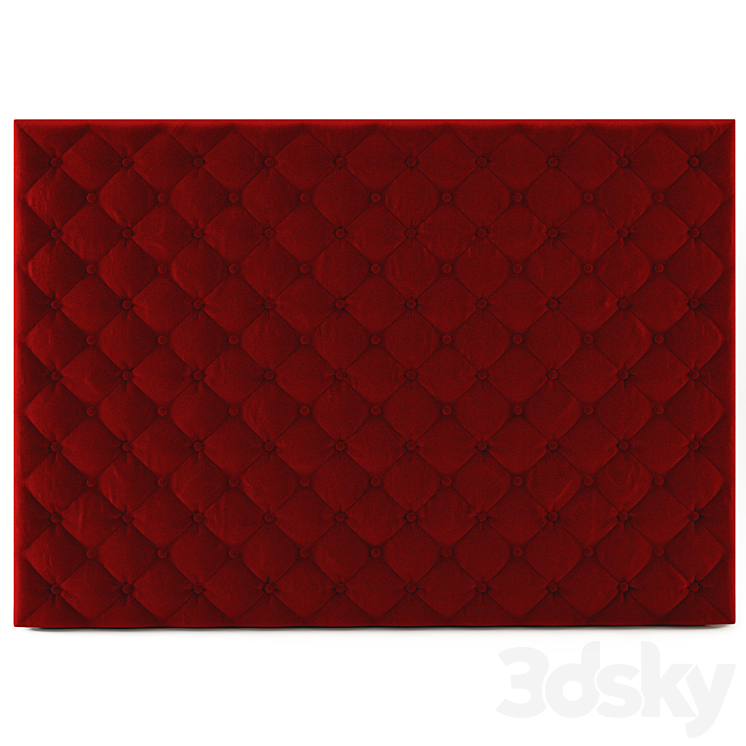 velvet wall capito 3DS Max - thumbnail 1
