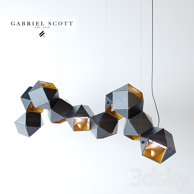 Welles Long Chandelier 3D Model