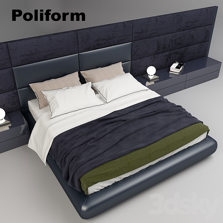 Poliform Dream Bed 3DS Max - thumbnail 2