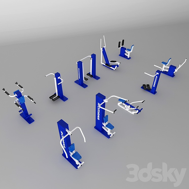 Outdoor Fitness 3D Model
