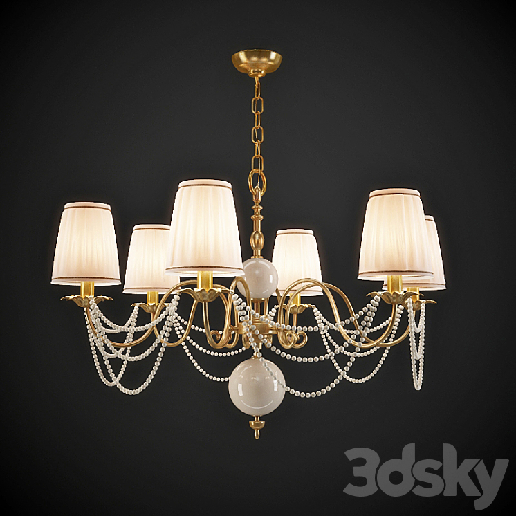 Chandelier IL Paralume Marina 1794 \/ CH6 3DS Max - thumbnail 1