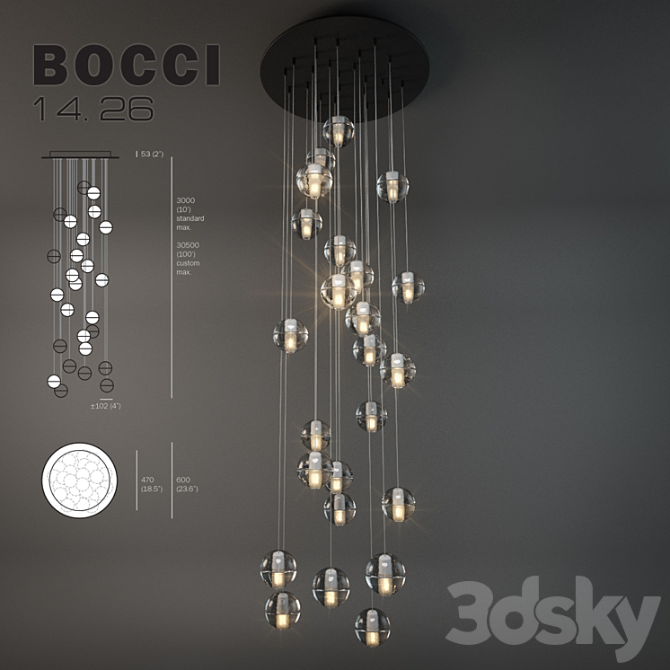 Bocci lighting 14.26 3DS Max - thumbnail 1