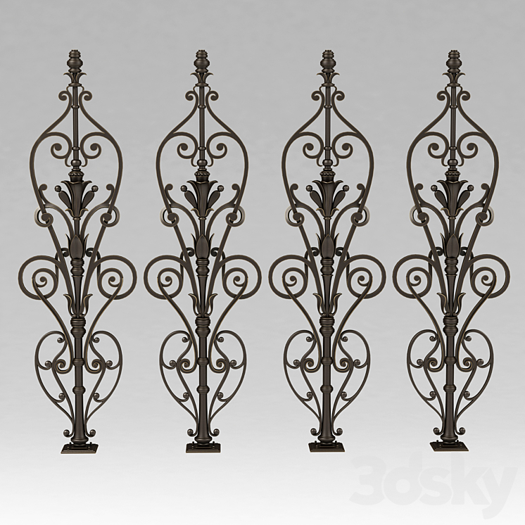 Forged baluster 11 3D Model