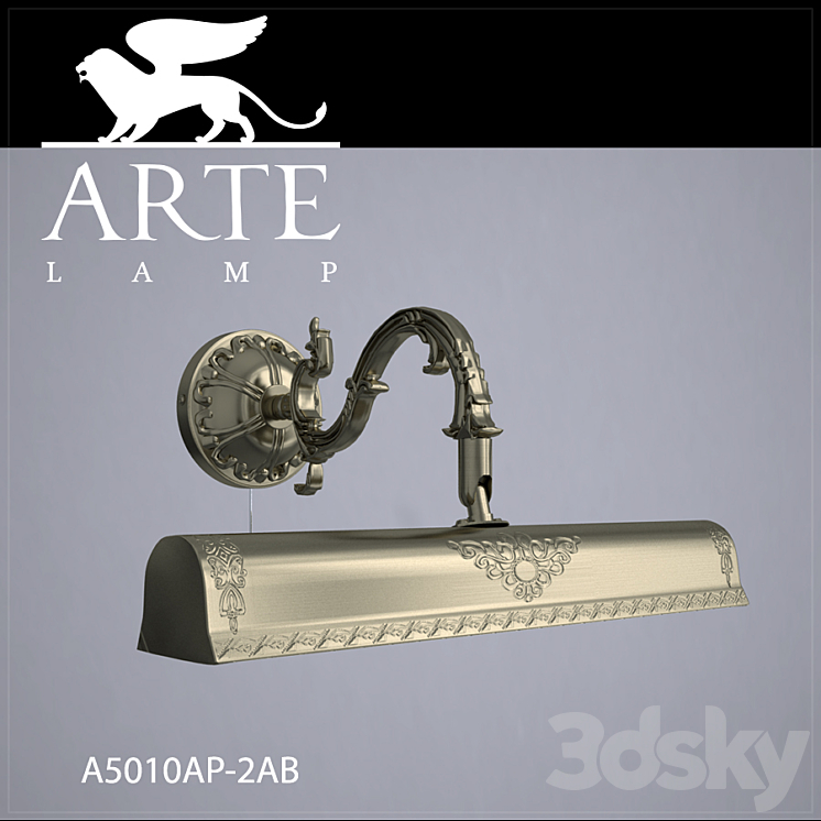 Sconce Arte Lamp A5010AP-2AB 3DS Max - thumbnail 1