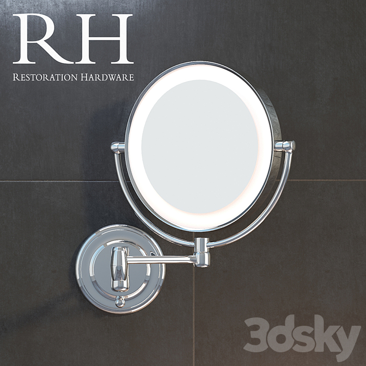 MODERN LIT EXTENSION MIRROR Bathroom accessories 3D model