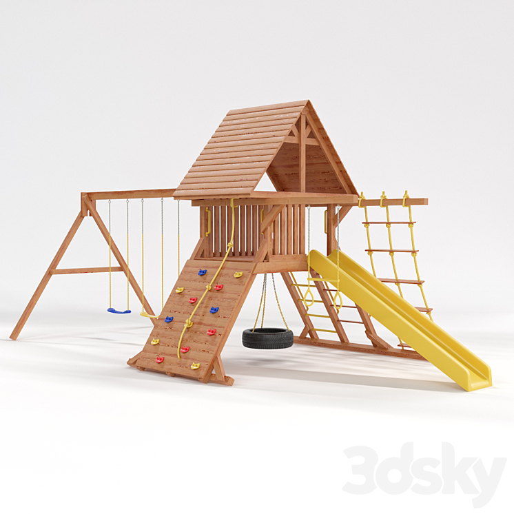 Children's sports complex "Tree House" 3DS Max - thumbnail 1