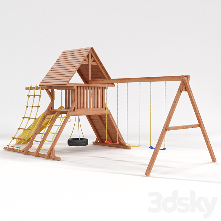 Children's sports complex "Tree House" 3DS Max - thumbnail 2