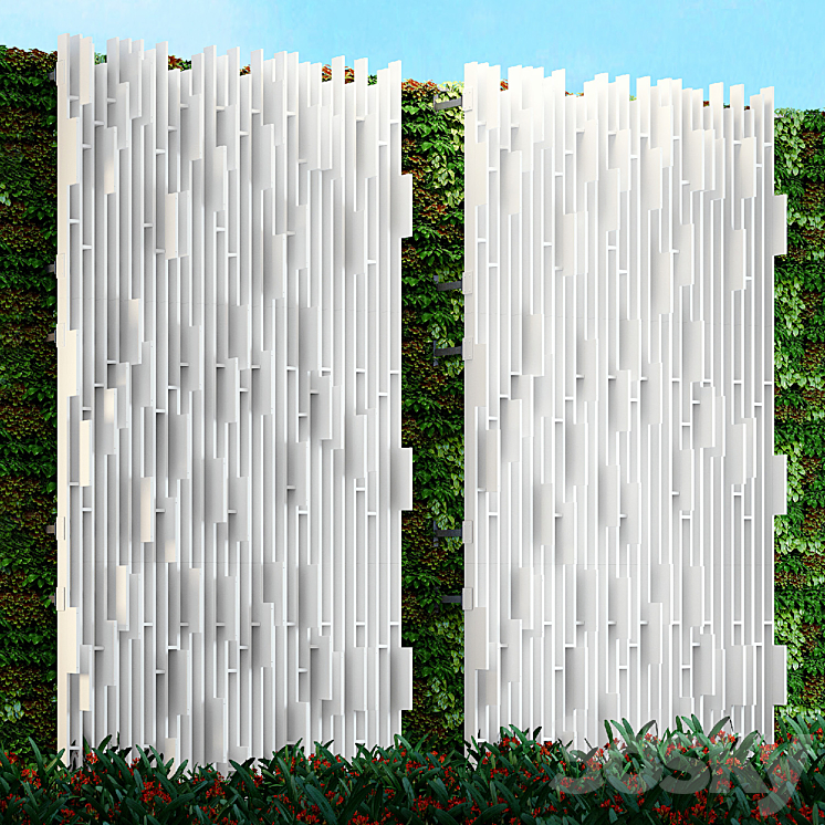 Front panels and fence 3D Model
