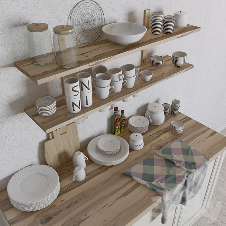 Kitchen Decor 3D Model