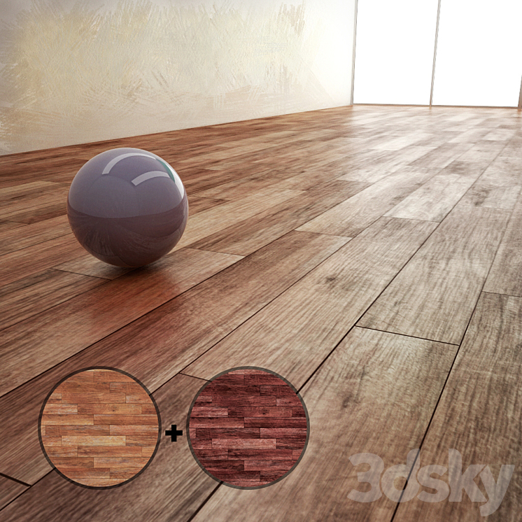 Parquet Material With 2 Texture 3DS Max - thumbnail 1