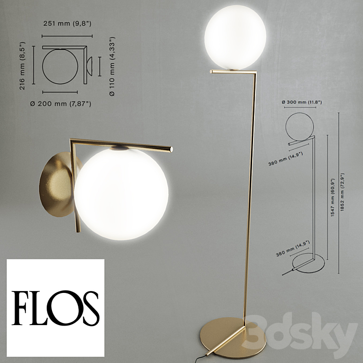 IC Light by Flos 3D Model