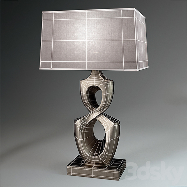 Spanish table lamp from Faro 3DS Max - thumbnail 2
