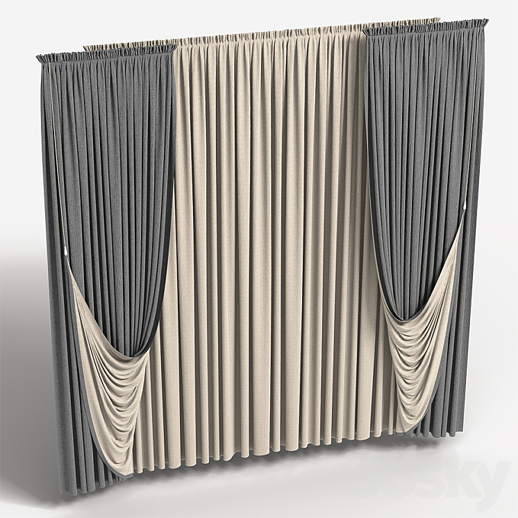 curtains 3D Model