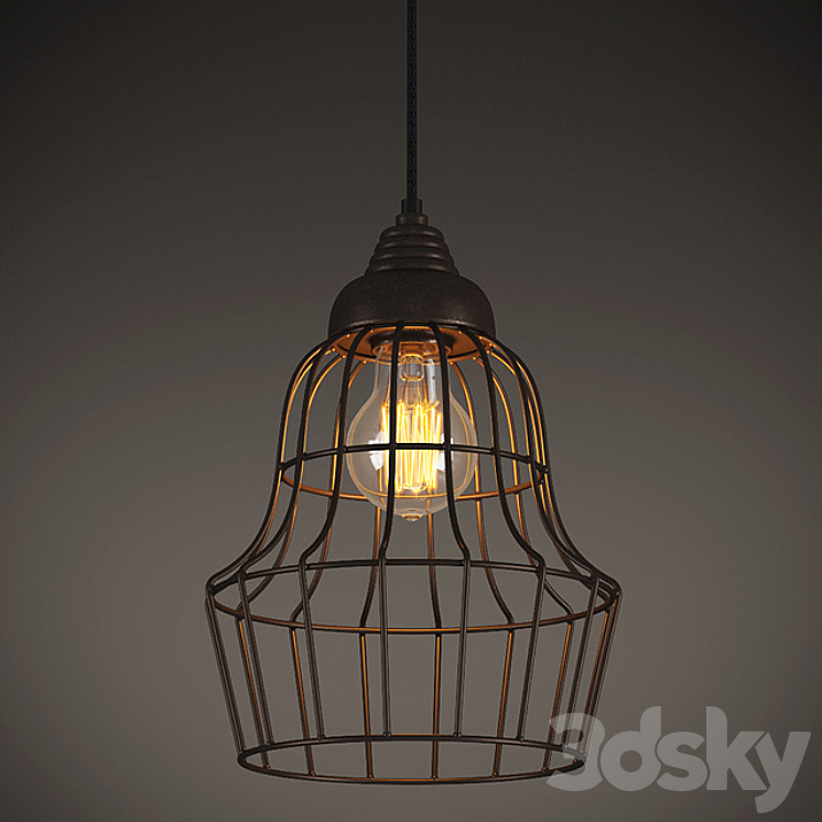 GRAMERCY HOME – EVRON METAL FRAME CHANDELIER CH091C-1 3DS Max - thumbnail 1