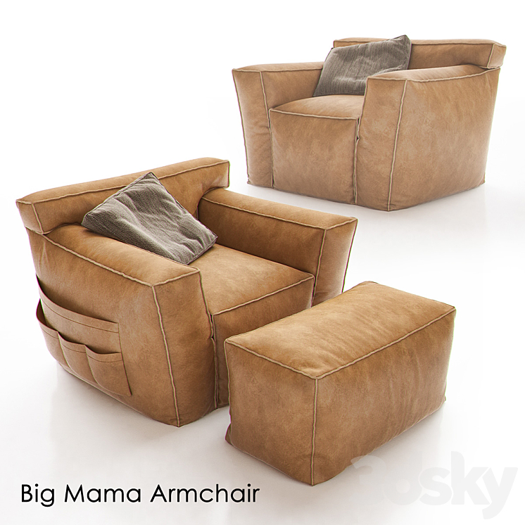 BIG MAMA Armchair by ARIK BEN SIMHON Arm chair 3D model