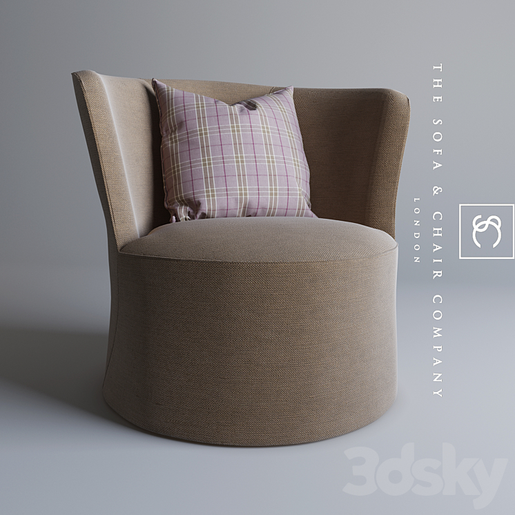 The Sofa and Chair company "Oliver" 3DS Max - thumbnail 2