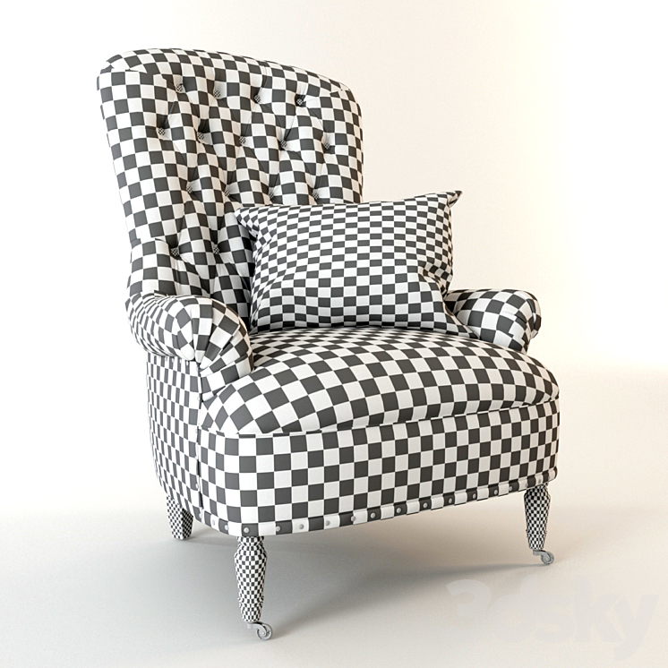 Radclife Tufted (leatcher) 3D Model