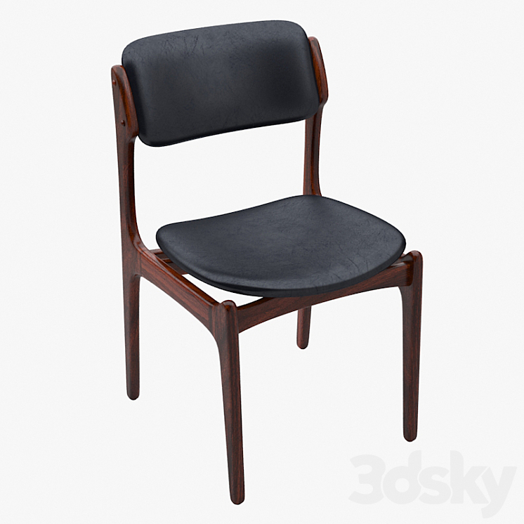 Rosewood Chair by Erik Buck 3DS Max - thumbnail 2