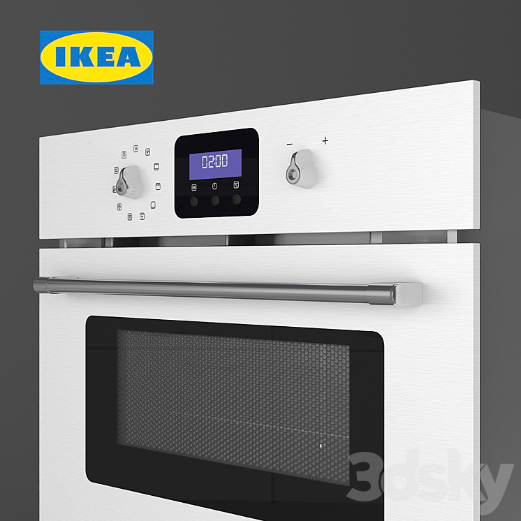 IKEA. Combined microwave oven GRENSLES 3D Model