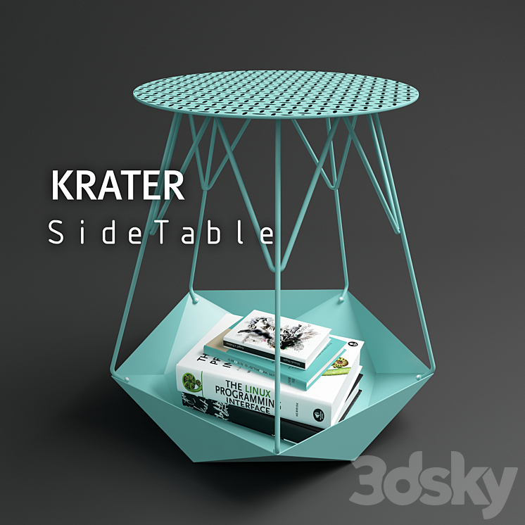KRATER Side Table by Levantin Design 3DS Max - thumbnail 1