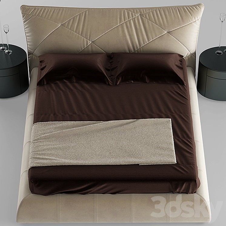 Bed falegnami camere da letto 3DS Max - thumbnail 2