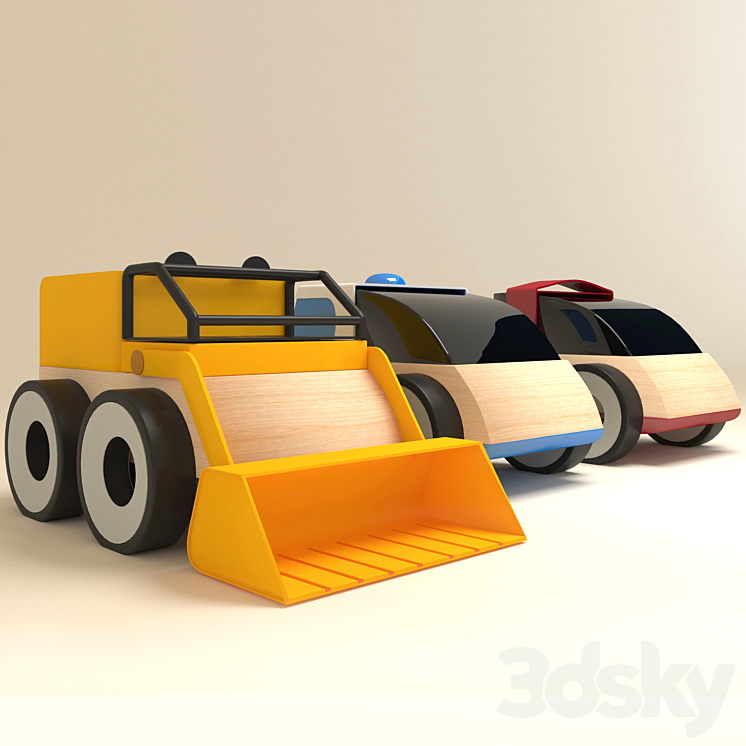 IKEA toy cars 3DS Max - thumbnail 1
